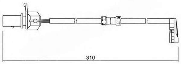 BREMSI WI0727 Скобы тормозных колодок BREMSI для AUDI
