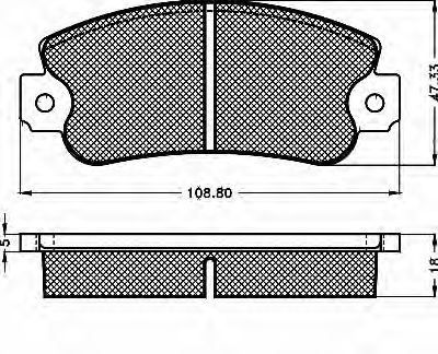 BSF 10326 Тормозные колодки для SEAT MARBELLA