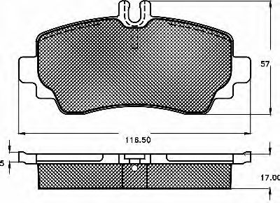 BSF 10432 Тормозные колодки BSF 