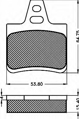 BSF 10451 Тормозные колодки BSF для CITROEN