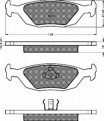 BSF 10460 Тормозные колодки BSF 