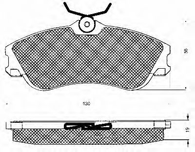 BSF 10544 Тормозные колодки BSF для CITROEN