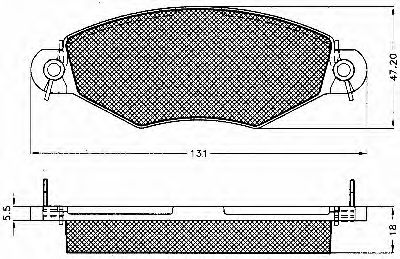 BSF 10546 Тормозные колодки BSF 