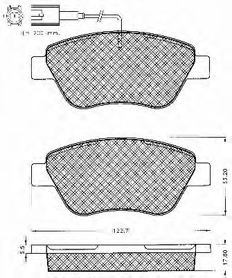 BSF 10567 Тормозные колодки BSF для FIAT