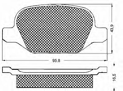 BSF 10586 Тормозные колодки BSF 