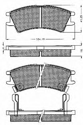 BSF 10588 Тормозные колодки BSF 