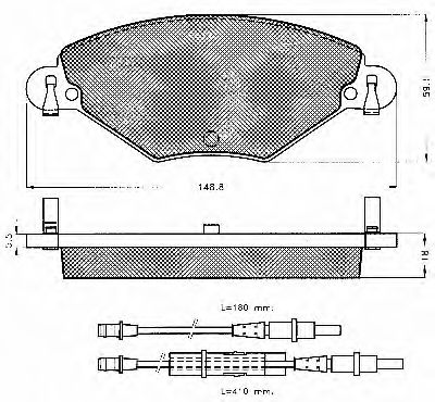 BSF 10605 Тормозные колодки BSF 