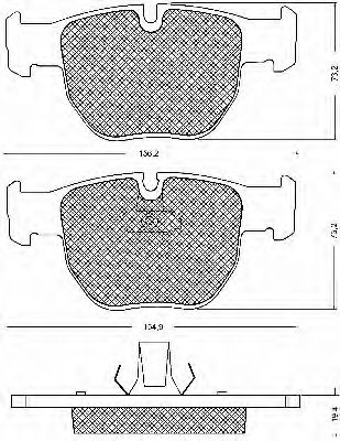 BSF 10712 Тормозные колодки BSF 