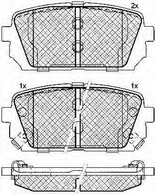 BSF 10865 Тормозные колодки BSF для KIA