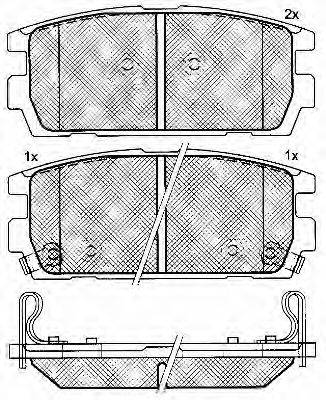 BSF 10924 Тормозные колодки BSF для HYUNDAI