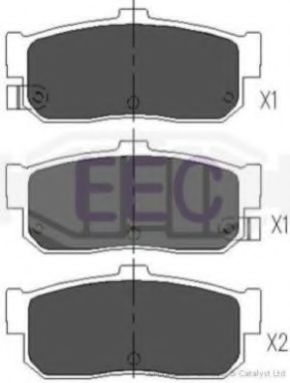 EEC BRP0842 Тормозные колодки EEC для NISSAN