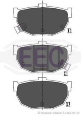 EEC BRP0999 Тормозные колодки EEC для KIA