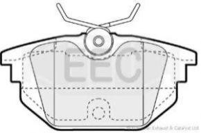 EEC BRP1058 Тормозные колодки для FIAT TIPO