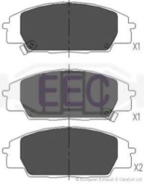 EEC BRP1128 Тормозные колодки EEC для HONDA