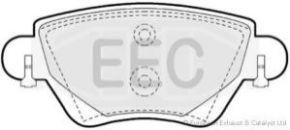 EEC BRP1175 Тормозные колодки EEC для FORD