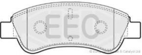 EEC BRP1198 Тормозные колодки EEC 