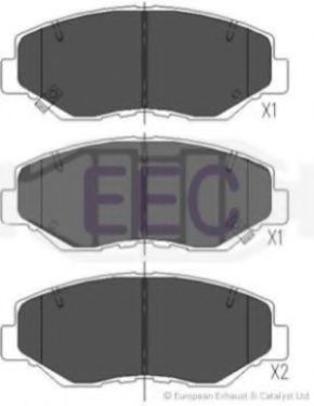 EEC BRP1284 Тормозные колодки EEC 