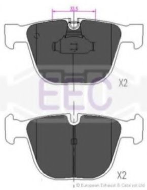 EEC BRP1285 Тормозные колодки для ROLLS-ROYCE
