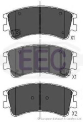 EEC BRP1302 Тормозные колодки EEC 