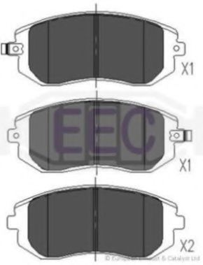 EEC BRP1362 Тормозные колодки EEC 