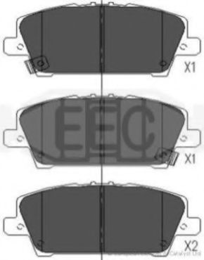 EEC BRP1538 Тормозные колодки EEC для HONDA