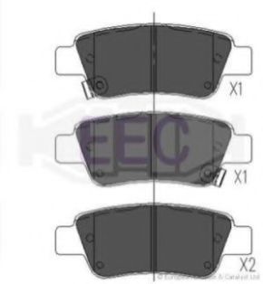 EEC BRP1583 Тормозные колодки EEC для HONDA