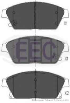 EEC BRP1772 Тормозные колодки для CADILLAC ATS