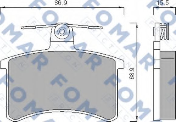 FOMAR Friction FO436981 Тормозные колодки FOMAR FRICTION для ALFA ROMEO