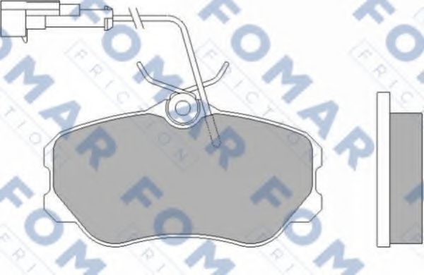 FOMAR Friction FO455881 Тормозные колодки для ALFA ROMEO 75