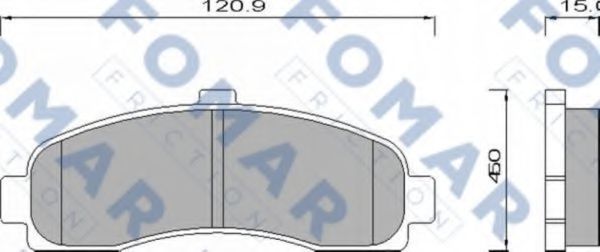 FOMAR Friction FO495981 Тормозные колодки для NISSAN MICRA