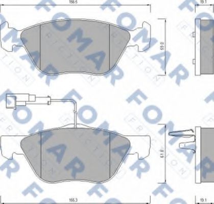 FOMAR Friction FO635381 Тормозные колодки FOMAR FRICTION для FIAT COUPE