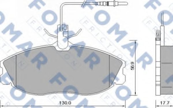 FOMAR Friction FO637581 Тормозные колодки FOMAR FRICTION 