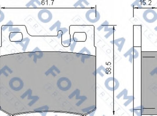 FOMAR Friction FO639281 Тормозные колодки FOMAR FRICTION для MERCEDES-BENZ
