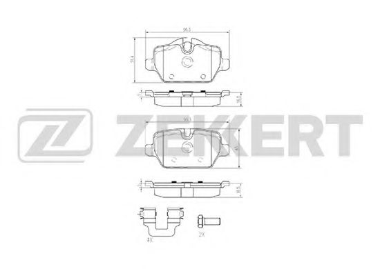 ZEKKERT BS1018 Тормозные колодки ZEKKERT для FIAT