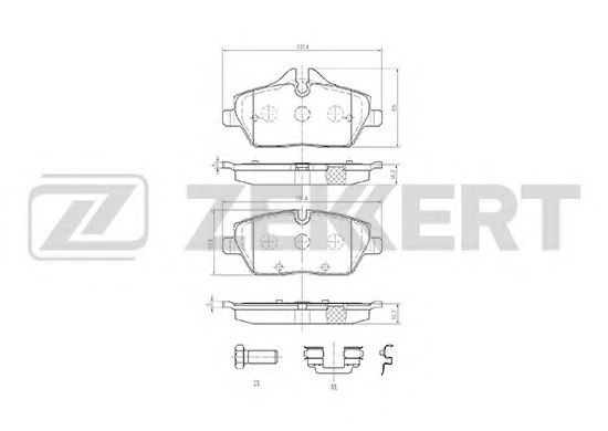 ZEKKERT BS1019 Тормозные колодки ZEKKERT для BMW