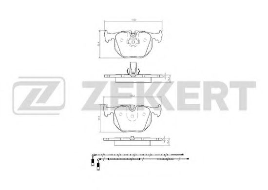 ZEKKERT BS1137 Тормозные колодки ZEKKERT для BMW