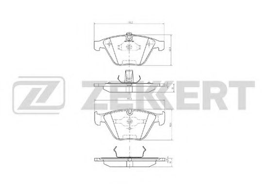 ZEKKERT BS1163 Тормозные колодки ZEKKERT для BMW