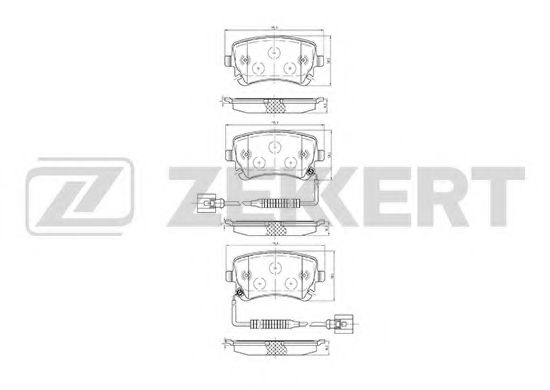 ZEKKERT BS1179 Тормозные колодки ZEKKERT 