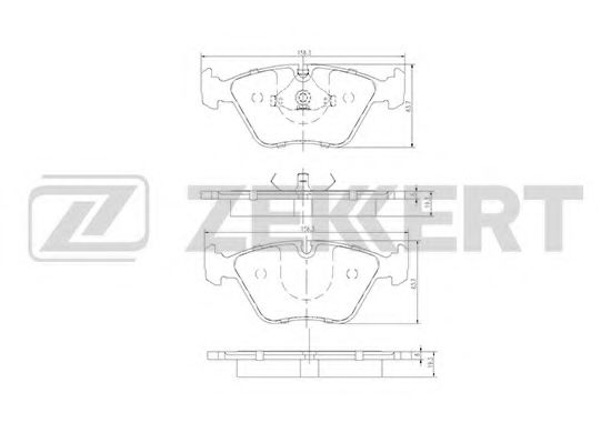 ZEKKERT BS1210 Тормозные колодки ZEKKERT для BMW