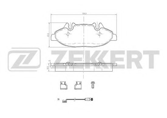 ZEKKERT BS1211 Тормозные колодки ZEKKERT для MERCEDES-BENZ