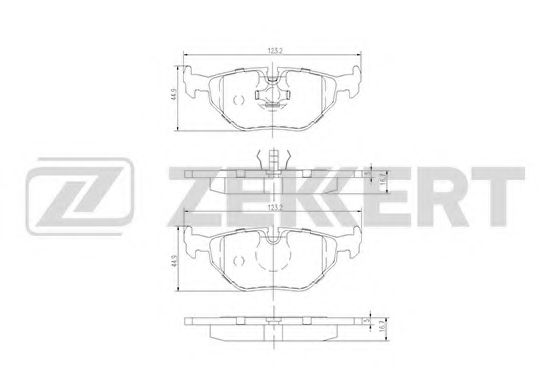 ZEKKERT BS1232 Тормозные колодки ZEKKERT для BMW
