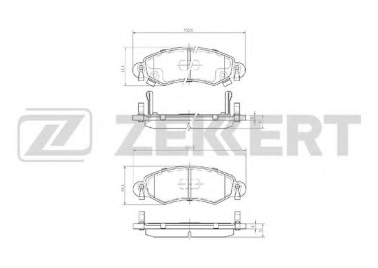 ZEKKERT BS1239 Тормозные колодки ZEKKERT для OPEL