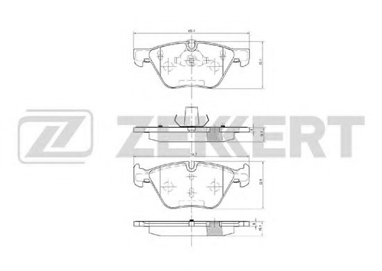 ZEKKERT BS1252 Тормозные колодки ZEKKERT для BMW