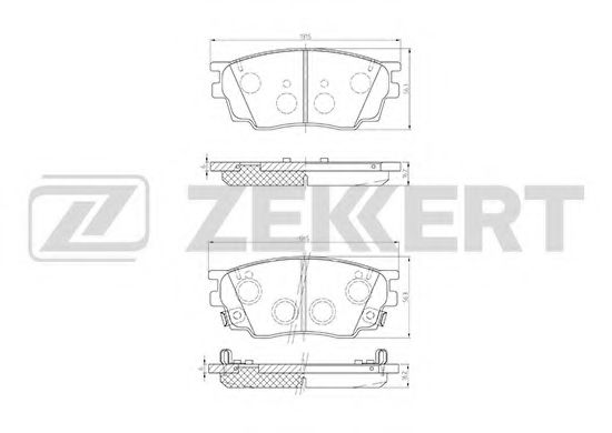 ZEKKERT BS2063 Тормозные колодки ZEKKERT 