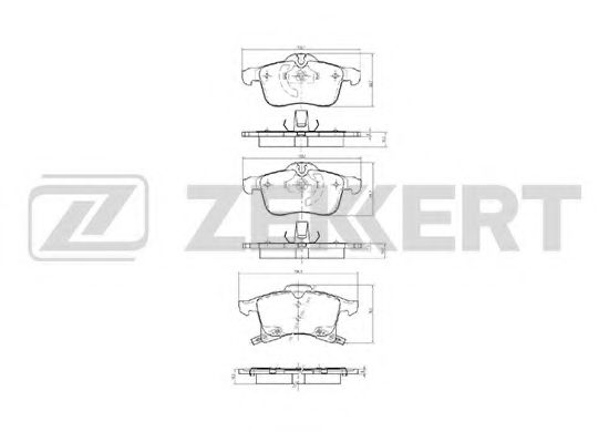 ZEKKERT BS2368 Тормозные колодки ZEKKERT для OPEL CORSA