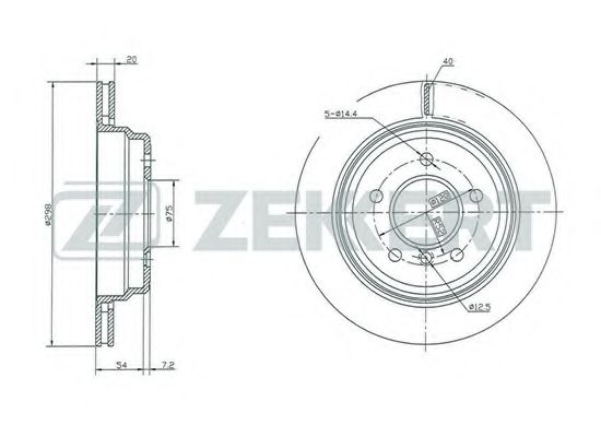 ZEKKERT BS5210 Тормозные диски ZEKKERT для BMW