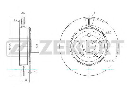 ZEKKERT BS5664 Тормозные диски ZEKKERT 