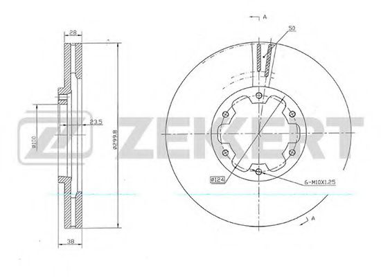 ZEKKERT BS5696 Тормозные диски ZEKKERT 