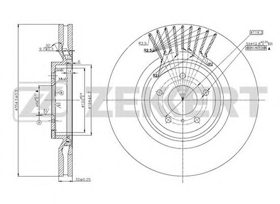 ZEKKERT BS5810 Тормозные диски ZEKKERT для SEAT