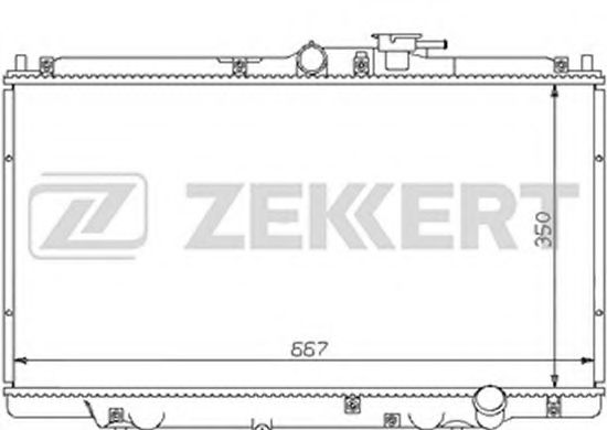ZEKKERT MK1055 Радиатор охлаждения двигателя ZEKKERT 